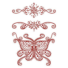 Henna: Red Butterfly Temporary Tattoo