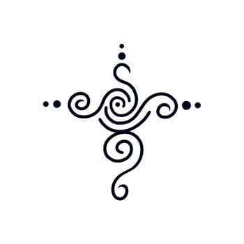 Henna: Swirl Design Temporary Tattoo