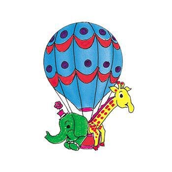 Hot Air Balloon Temporary Tattoo