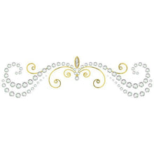 Metallic Diamond Sternum Bikini Temporary Tattoo