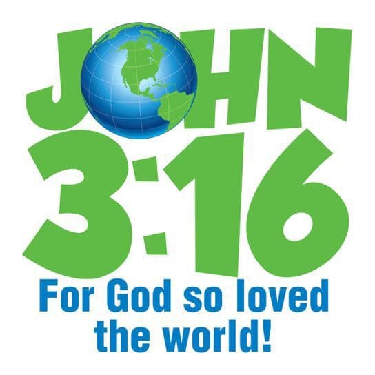 John 3:16 Earth Temporary Tattoo