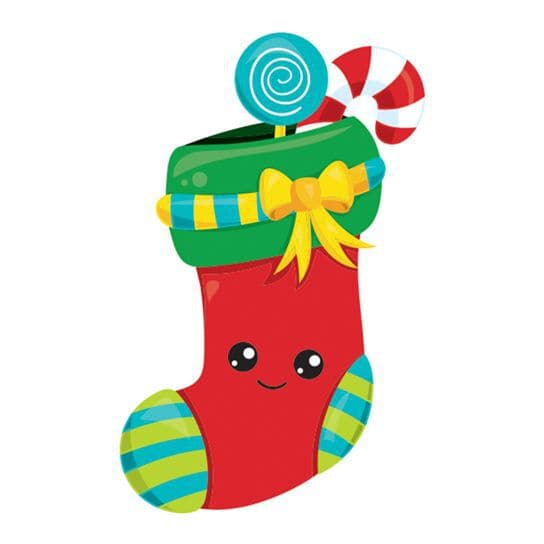 Jolly Stocking Temporary Tattoo