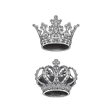 King & Queen Crown Temporary Tattoos