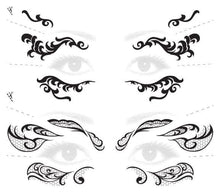 Lace Mask Masquerade Costume Tattoos