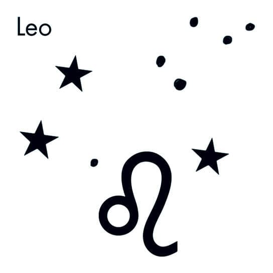 Leo Astrological Temporary Tattoo