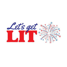 Let's Get Lit Temporary Tattoo