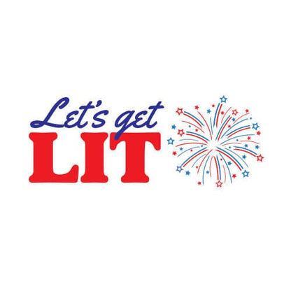 Let's Get Lit Temporary Tattoo