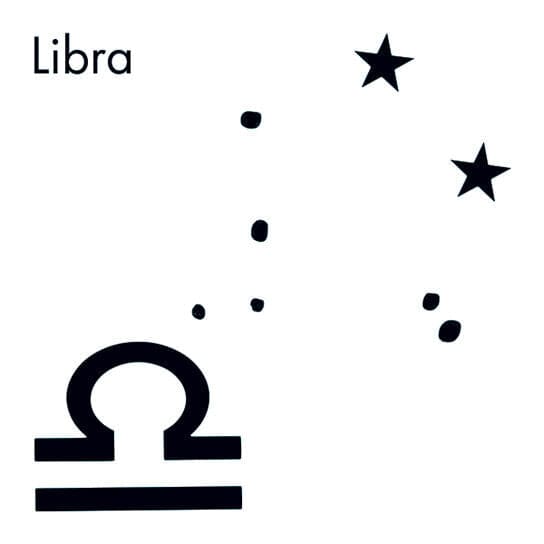 Libra Astrological Temporary Tattoo