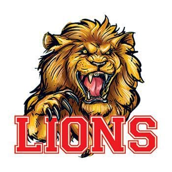 Lions Mascot Temporary Tattoo