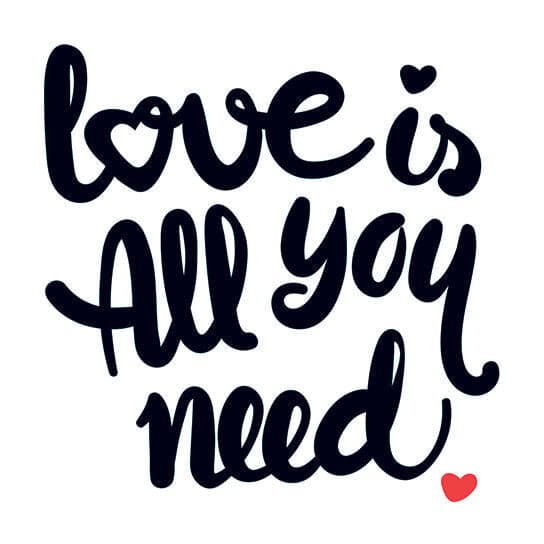 Love is All You Need Temporary Tattoo
