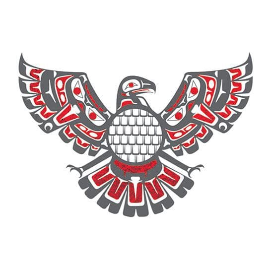 Metallic Majestic Eagle Temporary Tattoo