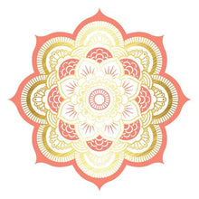 Metallic Coral Mandala Temporary Tattoo