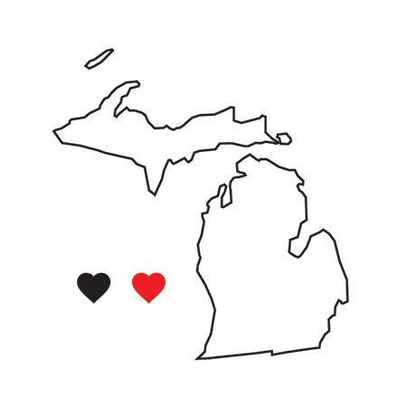 Michigan State Pride Temporary Tattoo