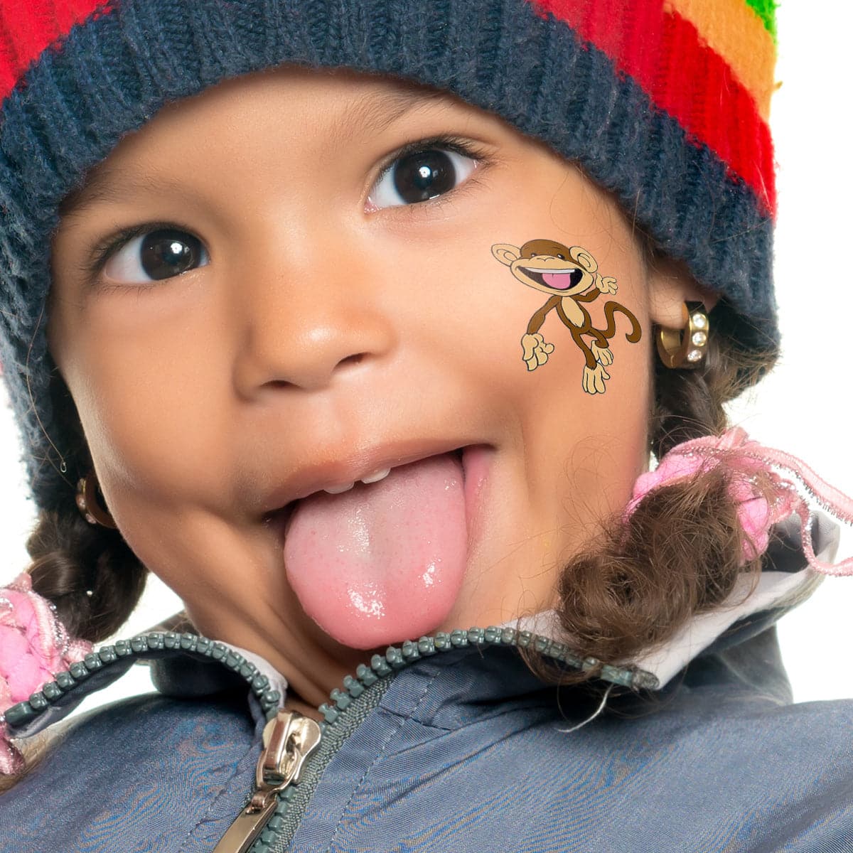 monkey temporary tattoo