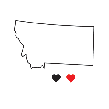 Montana State Pride Temporary Tattoo