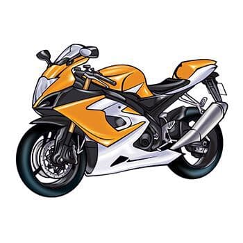Motorcycle Temporary Tattoo