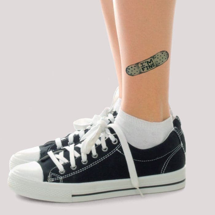 ouch band-aid temporary tattoo