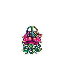 Peace Flower Temporary Tattoo