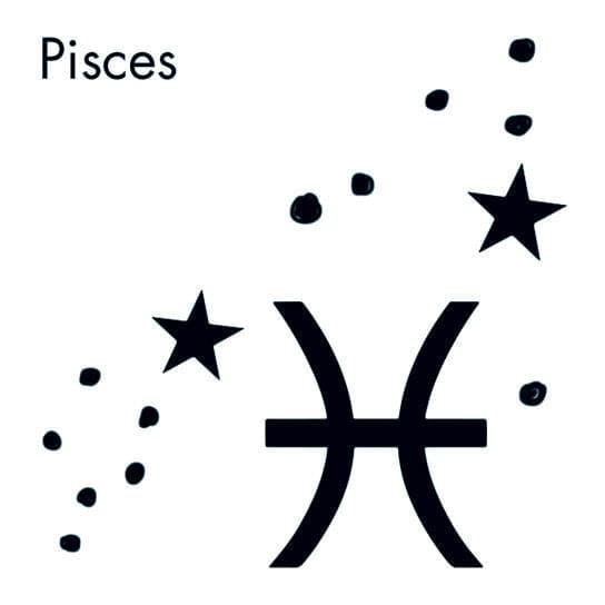 Pisces Astrological Temporary Tattoo