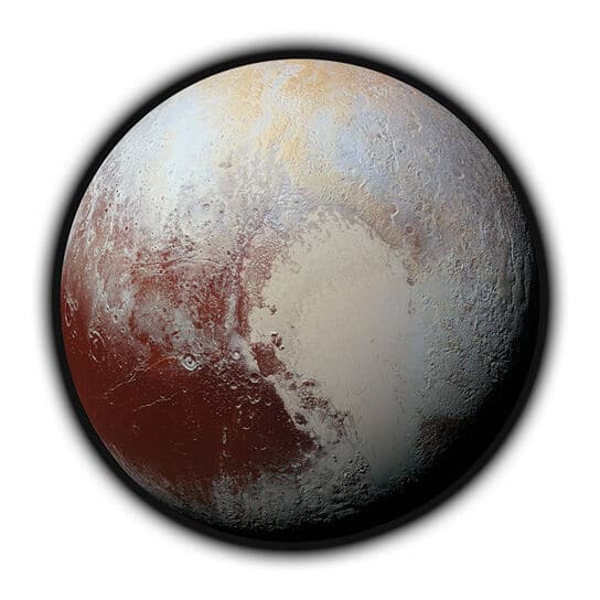 Photorealistic Pluto Temporary Tattoo