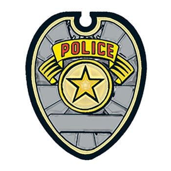 Police Badge Temporary Tattoo