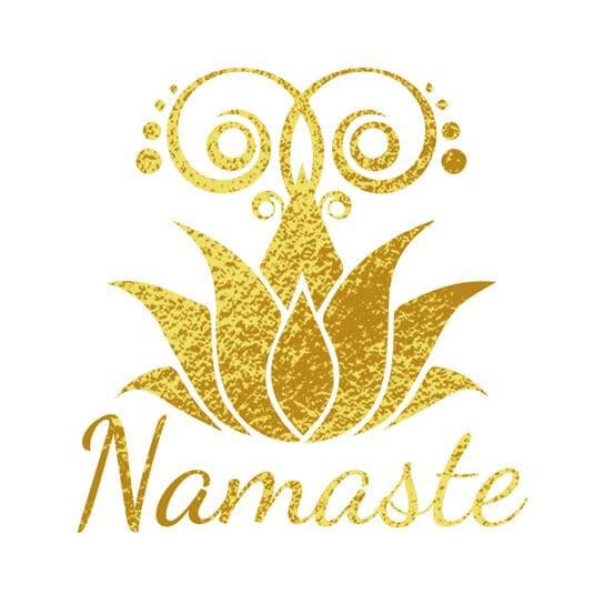 Metallic Namaste Temporary Tattoo