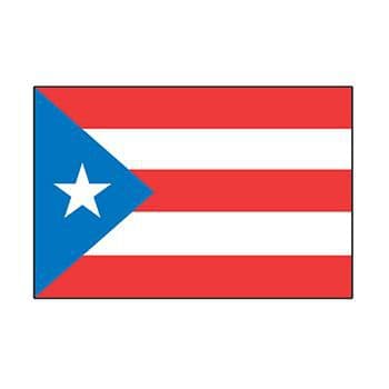 Puerto Rico Country Flag Temporary Tattoo