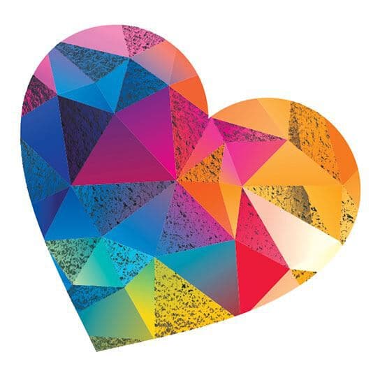Radiant Love Color Metallic Temporary Tattoo