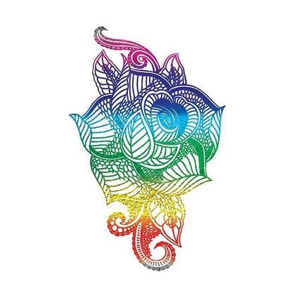 Radiant Rose Color Metallic Temporary Tattoo