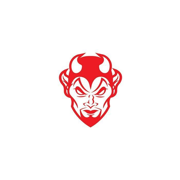 Red Devil Temporary Tattoo