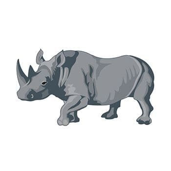 Rhino Temporary Tattoo