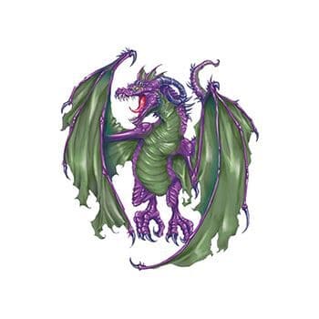 Roaring Dragon Temporary Tattoo