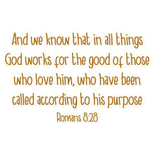 Romans 8:28 Temporary Tattoo
