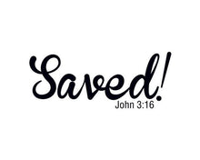 Saved! John 3:16 Temporary Tattoo