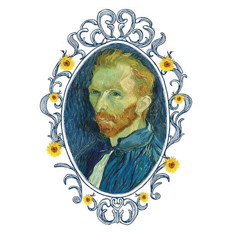 Self Portrait of Vincent van Gogh Temporary Tattoo
