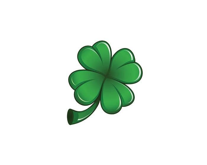 Four Leaf Clover Temporary Tattoo