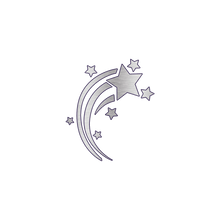 Metallic Shooting Star Temporary Tattoo