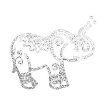 Silver Elephant Temporary Tattoo