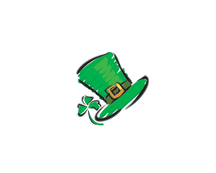 Leprechaun Hat Sketch Temporary Tattoo