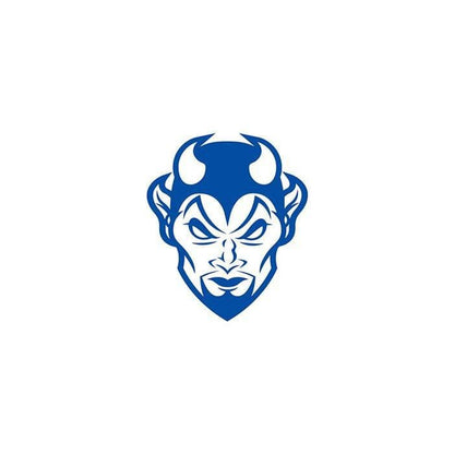 Small Blue Devil Temporary Tattoo