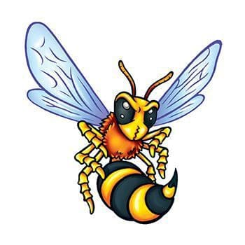 Small Hornets Temporary Tattoo