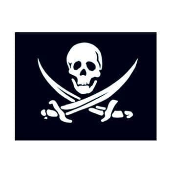 Small Pirate Flag Temporary Tattoo