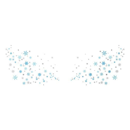 Metallic Snowflake Flashy Freckles Face Temporary Tattoo