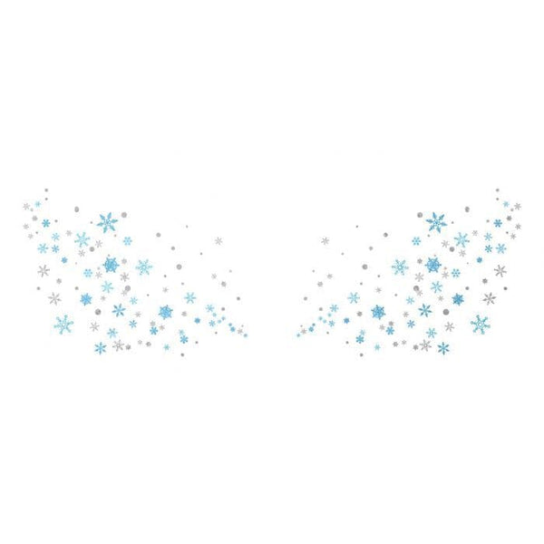 Metallic Snowflake Flashy Freckles Face Temporary Tattoo