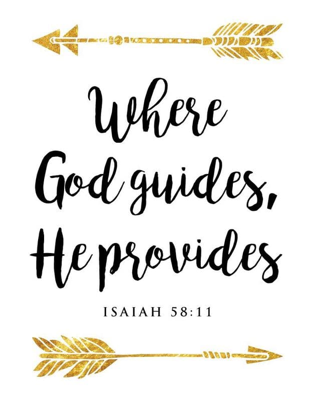 Metallic Isaiah 58:11 Temporary Tattoo