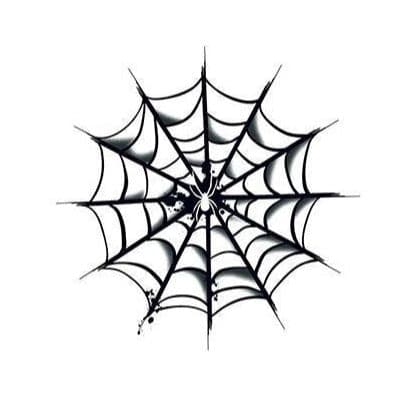 Spider Web Temporary Tattoo