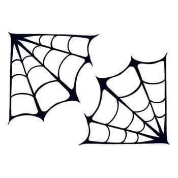 Spooky Spider Webs Temporary Tattoo