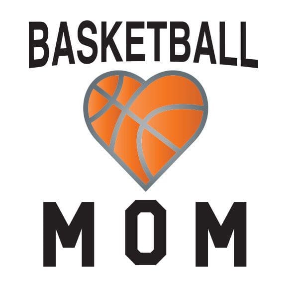 Metallic Basketball Mom Temporary Tattoo