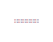 Patriotic Stars Bracelet Temporary Tattoo