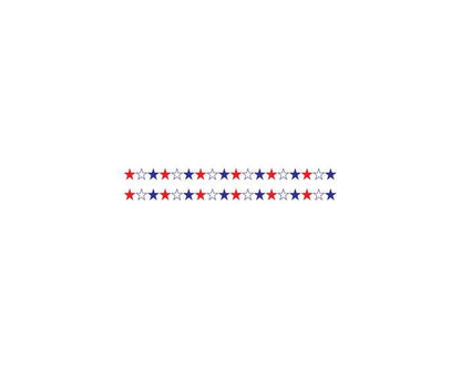 Patriotic Stars Bracelet Temporary Tattoo